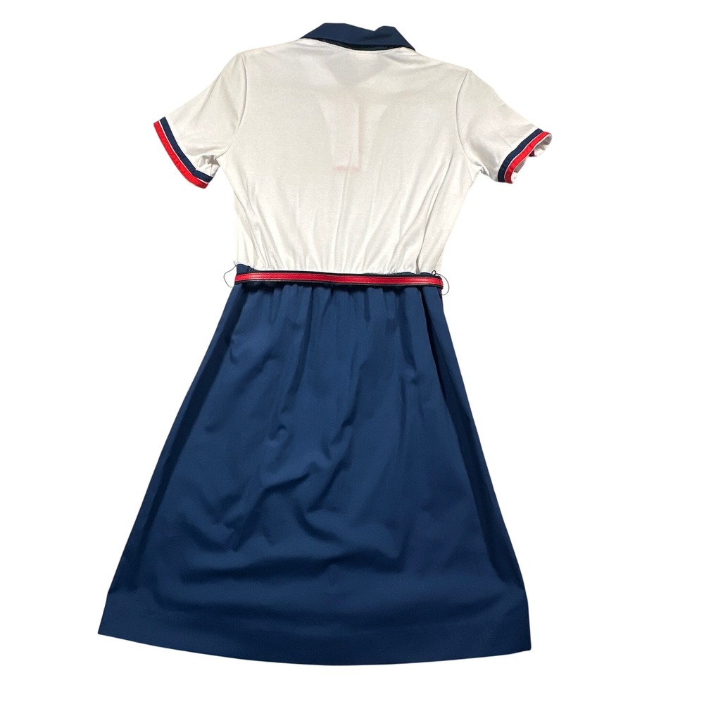 Sears The Sportdress Dress Women 11/12 Blue White Red 70s Vintage Union Made USA - Picture 2 of 11